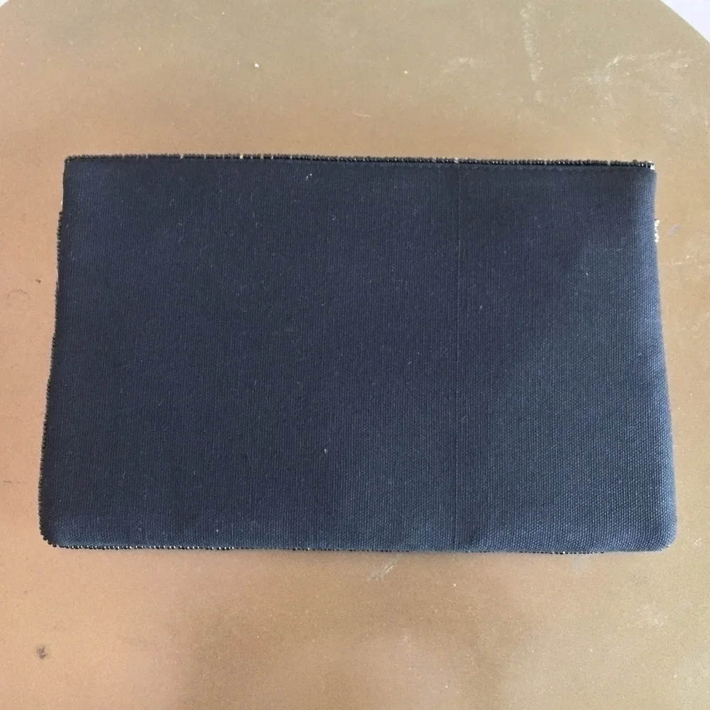 Camouflage Pattern Beaded Clutch